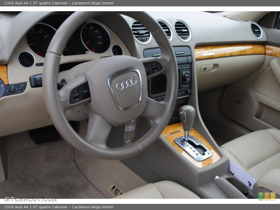 Cardamom Beige Interior Prime Interior for the 2009 Audi A4 2.0T quattro Cabriolet #76868598