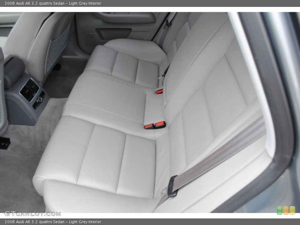 Light Grey Interior Rear Seat for the 2008 Audi A6 3.2 quattro Sedan #76868754