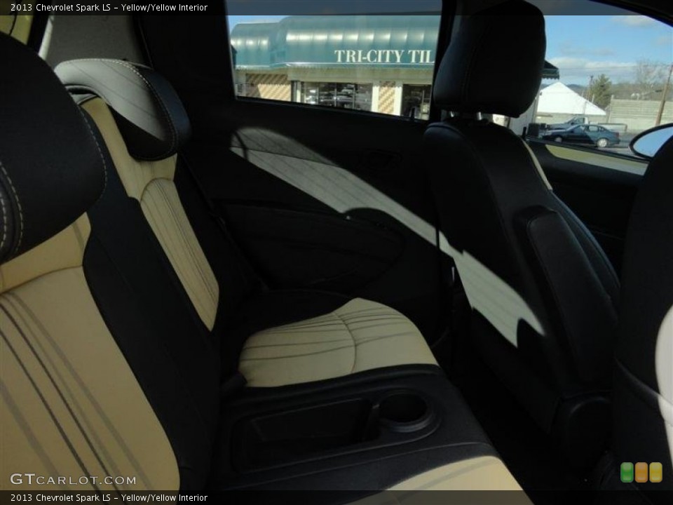 Yellow/Yellow Interior Rear Seat for the 2013 Chevrolet Spark LS #76868976