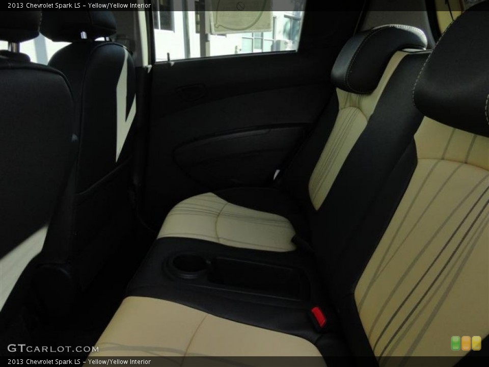 Yellow/Yellow Interior Rear Seat for the 2013 Chevrolet Spark LS #76868979