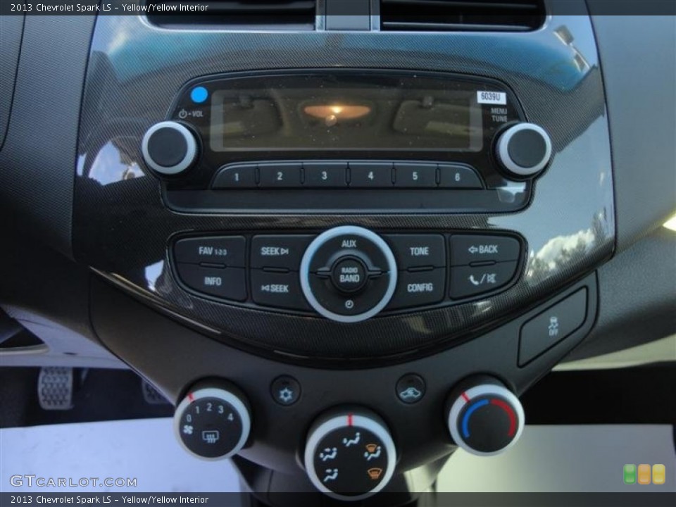 Yellow/Yellow Interior Controls for the 2013 Chevrolet Spark LS #76868991