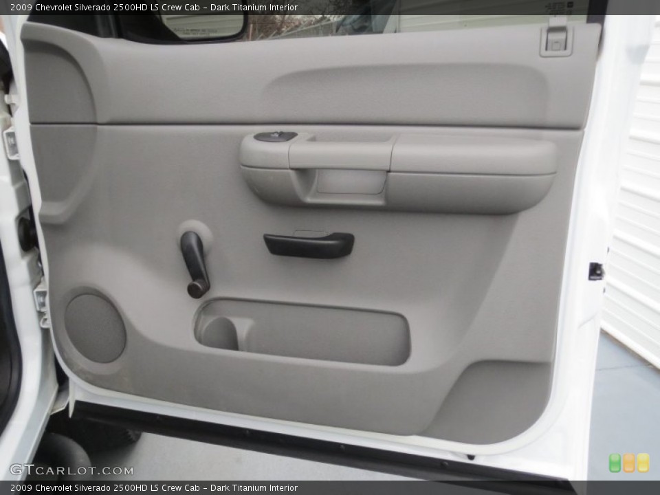 Dark Titanium Interior Door Panel for the 2009 Chevrolet Silverado 2500HD LS Crew Cab #76871216