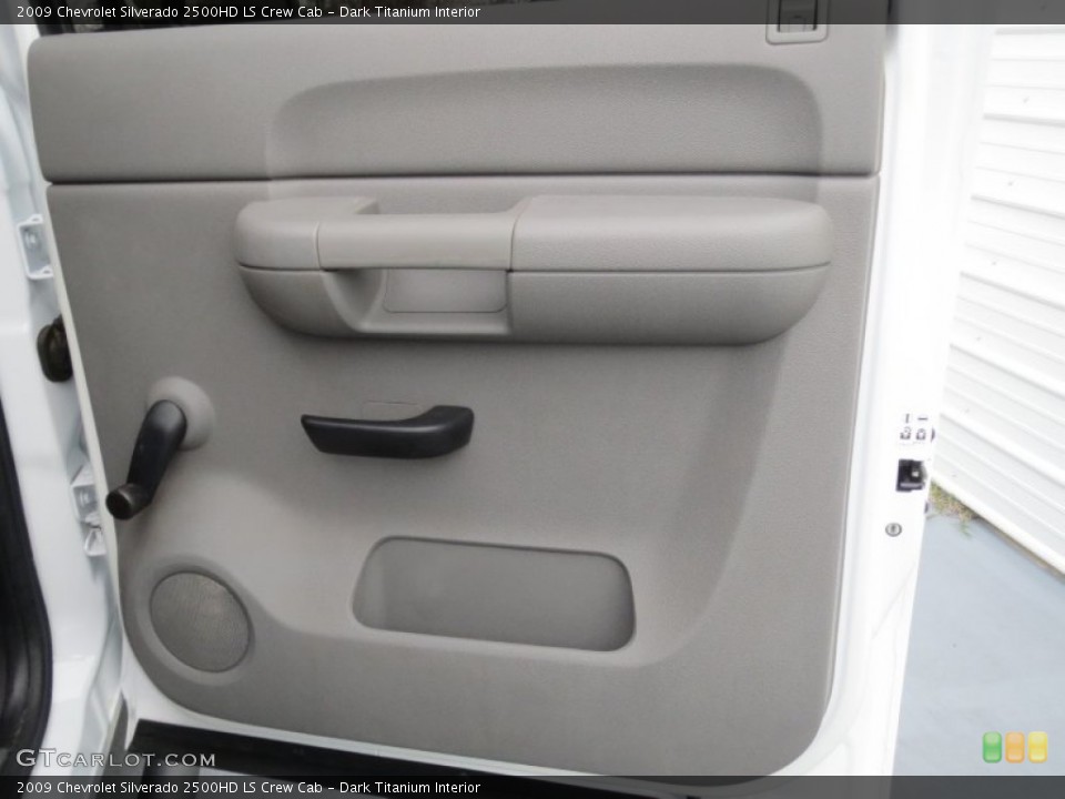 Dark Titanium Interior Door Panel for the 2009 Chevrolet Silverado 2500HD LS Crew Cab #76871225