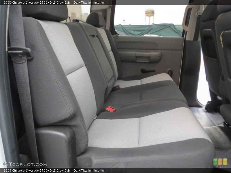 Dark Titanium Interior Rear Seat for the 2009 Chevrolet Silverado 2500HD LS Crew Cab #76871228