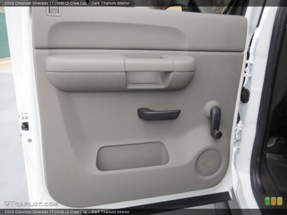 Dark Titanium Interior Door Panel for the 2009 Chevrolet Silverado 2500HD LS Crew Cab #76871234