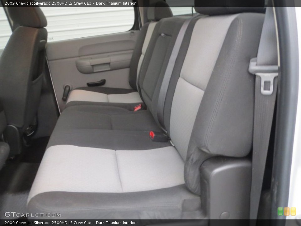 Dark Titanium Interior Rear Seat for the 2009 Chevrolet Silverado 2500HD LS Crew Cab #76871237