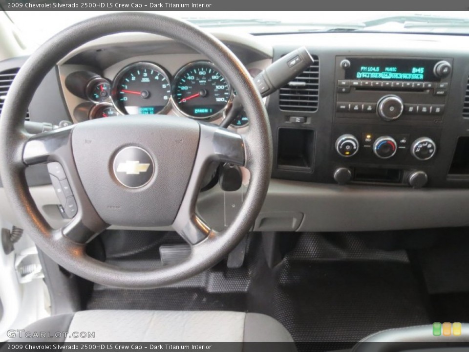 Dark Titanium Interior Dashboard for the 2009 Chevrolet Silverado 2500HD LS Crew Cab #76871252