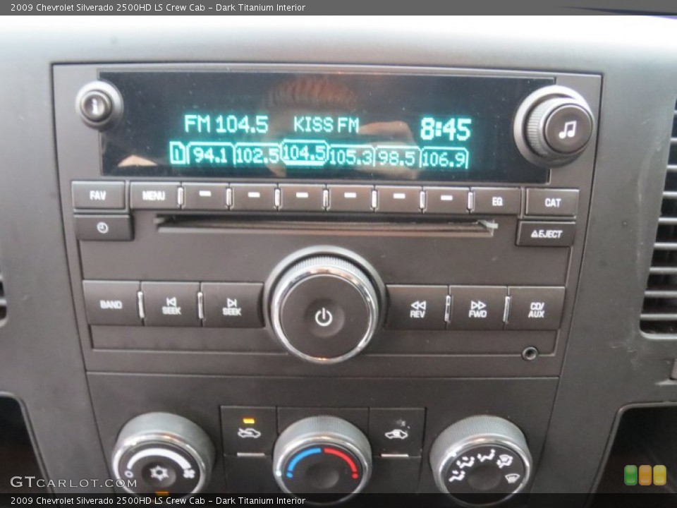 Dark Titanium Interior Audio System for the 2009 Chevrolet Silverado 2500HD LS Crew Cab #76871258