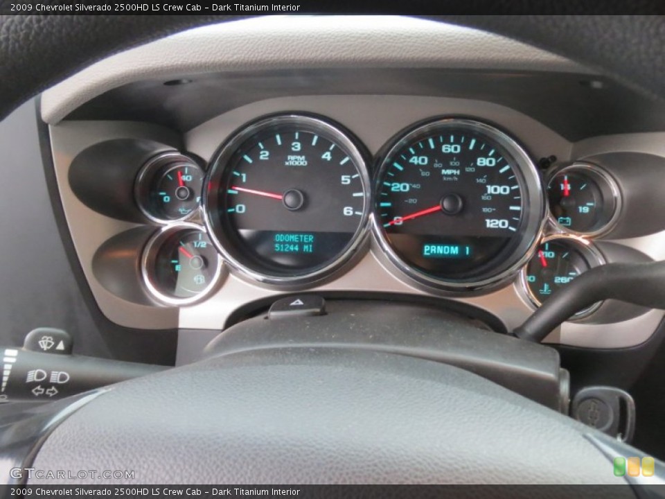 Dark Titanium Interior Gauges for the 2009 Chevrolet Silverado 2500HD LS Crew Cab #76871267