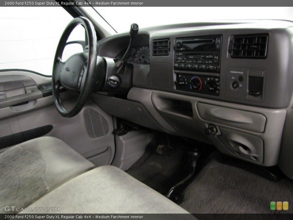 Medium Parchment Interior Dashboard for the 2000 Ford F250 Super Duty XL Regular Cab 4x4 #76871503