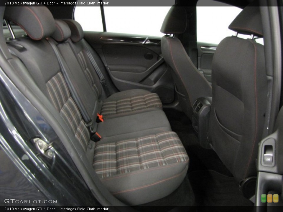 Interlagos Plaid Cloth Interior Rear Seat for the 2010 Volkswagen GTI 4 Door #76871548