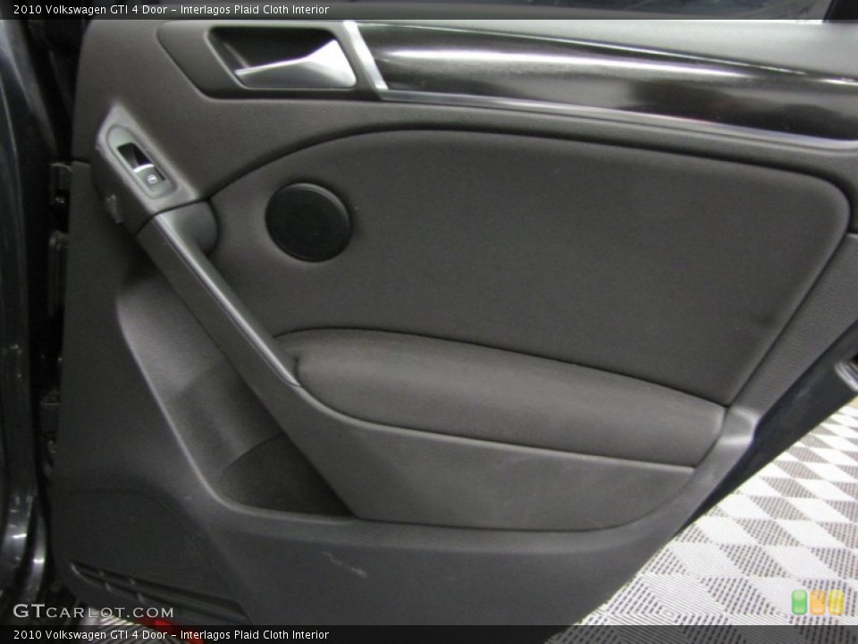Interlagos Plaid Cloth Interior Door Panel for the 2010 Volkswagen GTI 4 Door #76871563