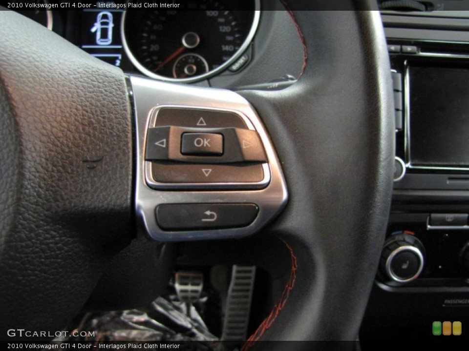 Interlagos Plaid Cloth Interior Controls for the 2010 Volkswagen GTI 4 Door #76871575
