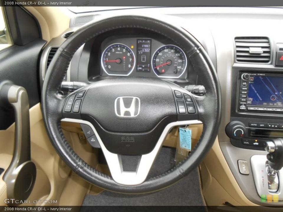 Ivory Interior Steering Wheel for the 2008 Honda CR-V EX-L #76872494