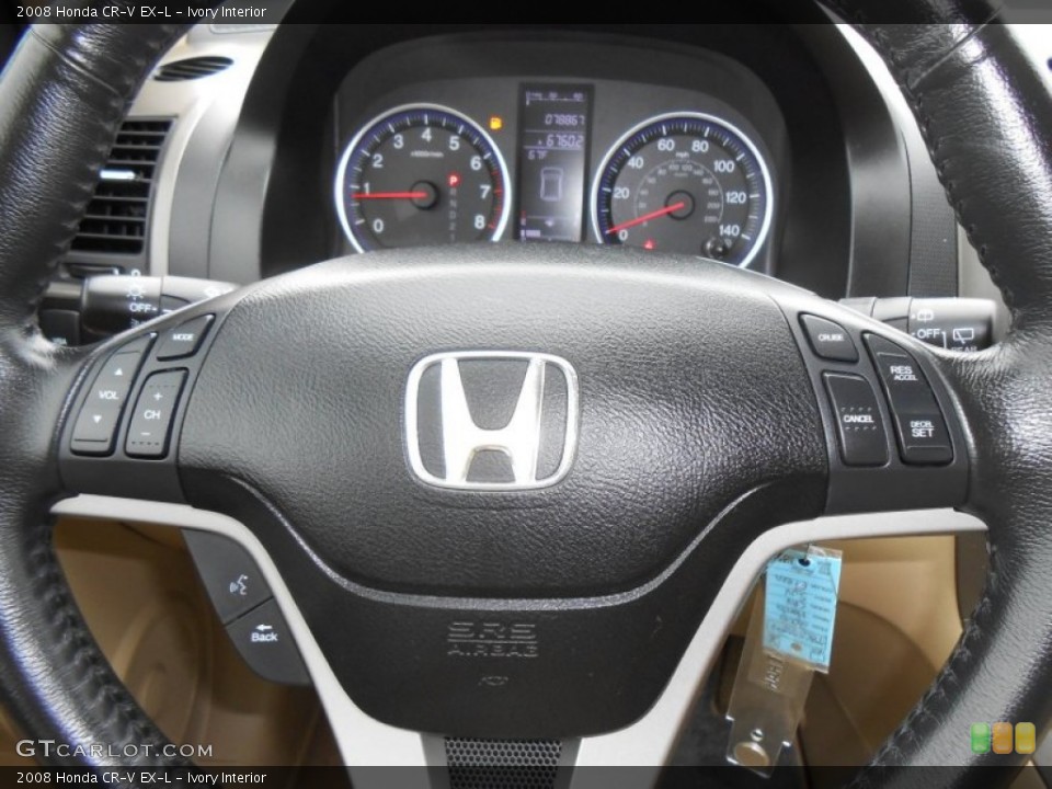 Ivory Interior Steering Wheel for the 2008 Honda CR-V EX-L #76872497
