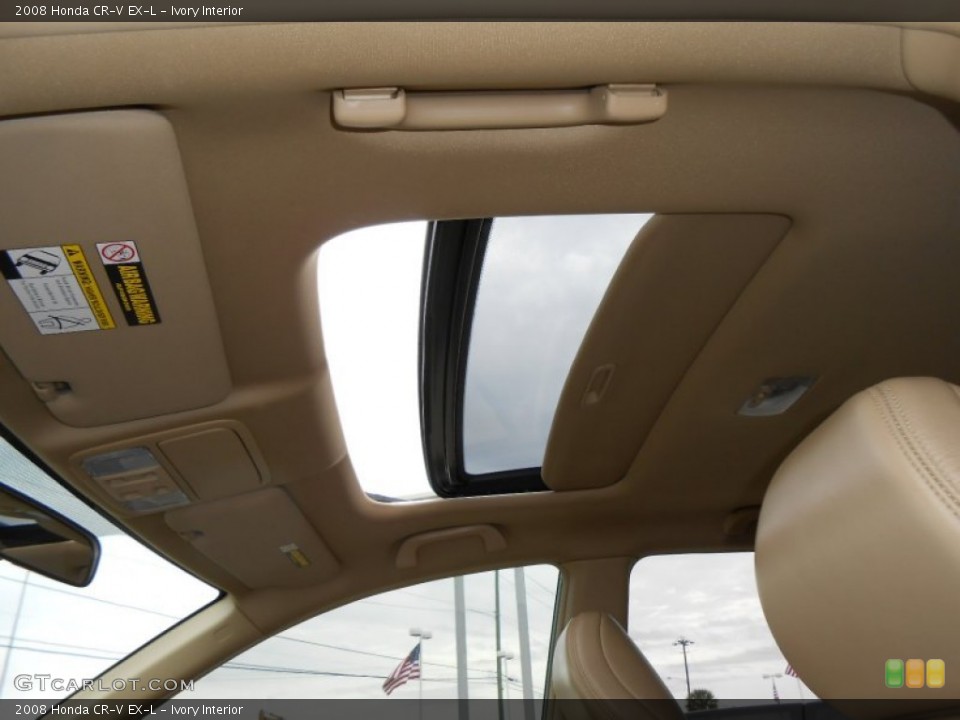 Ivory Interior Sunroof for the 2008 Honda CR-V EX-L #76872530