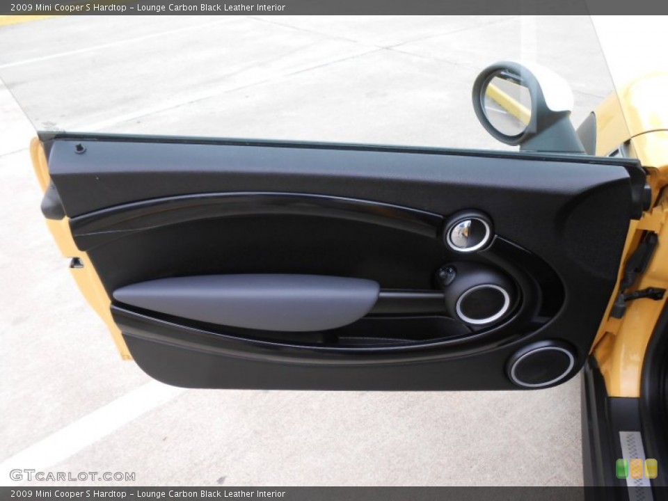 Lounge Carbon Black Leather Interior Door Panel for the 2009 Mini Cooper S Hardtop #76872675
