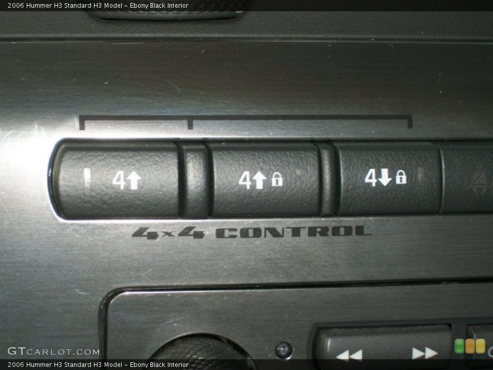 Ebony Black Interior Controls for the 2006 Hummer H3  #76872867