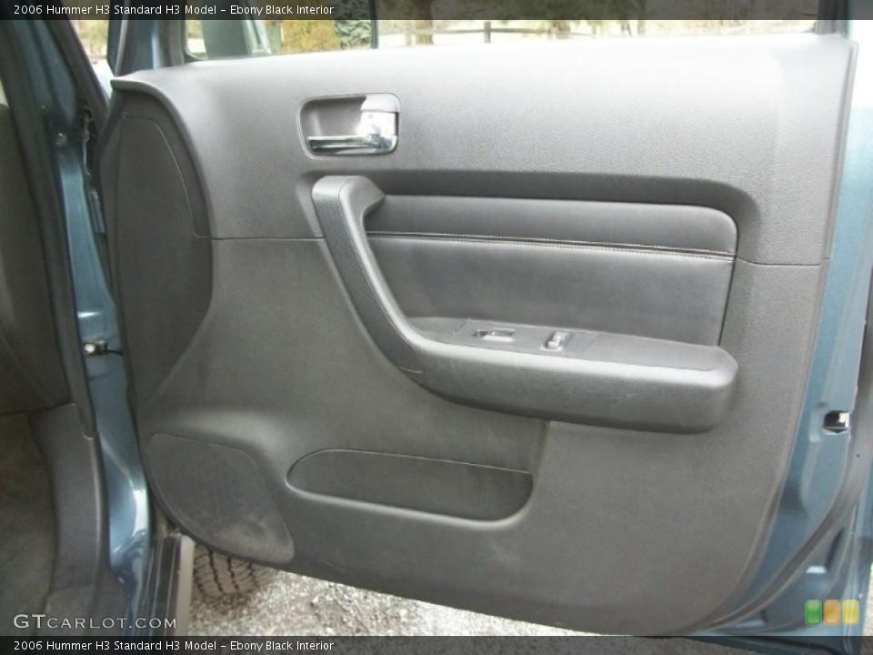 Ebony Black Interior Door Panel for the 2006 Hummer H3  #76872892