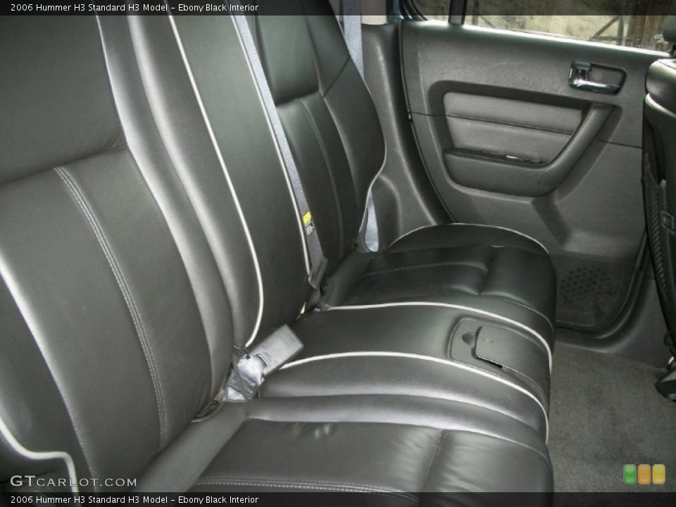 Ebony Black Interior Rear Seat for the 2006 Hummer H3  #76872895