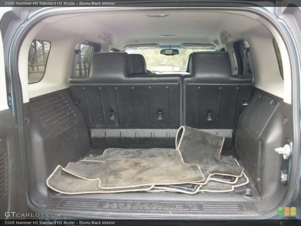Ebony Black Interior Trunk for the 2006 Hummer H3  #76872904