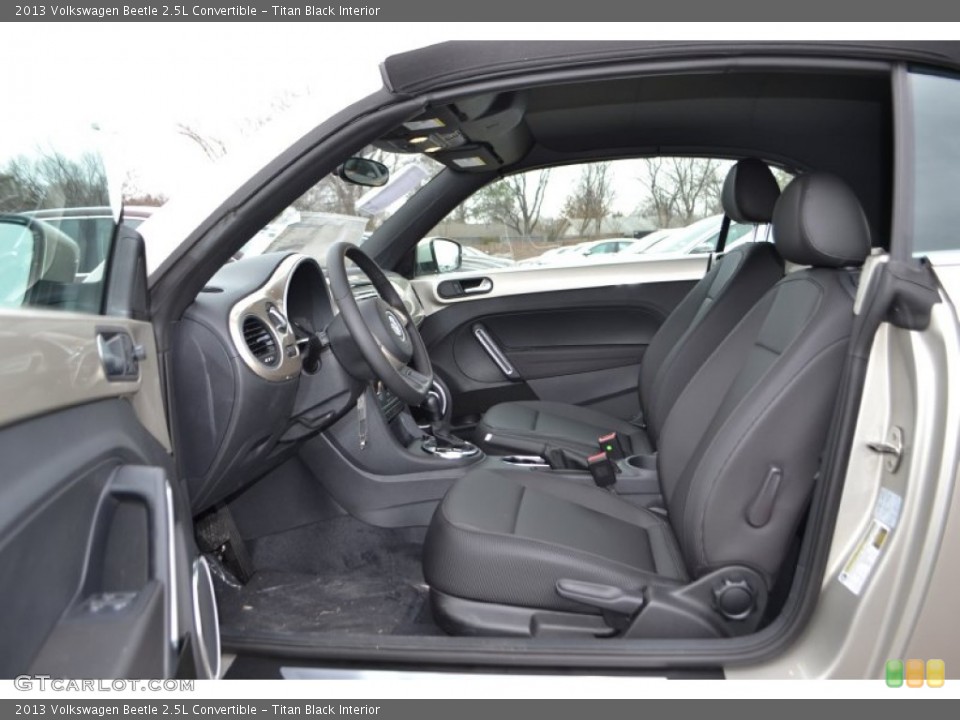 Titan Black Interior Photo for the 2013 Volkswagen Beetle 2.5L Convertible #76875237