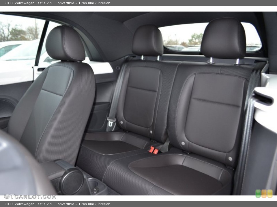 Titan Black Interior Rear Seat for the 2013 Volkswagen Beetle 2.5L Convertible #76875429