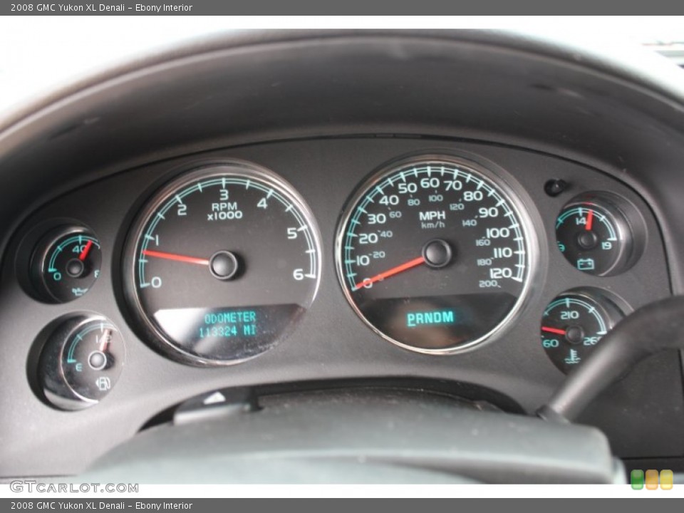 Ebony Interior Gauges for the 2008 GMC Yukon XL Denali #76876248