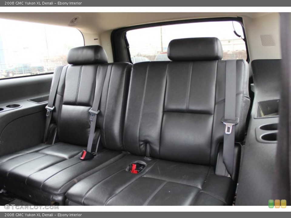 Ebony Interior Rear Seat for the 2008 GMC Yukon XL Denali #76876392