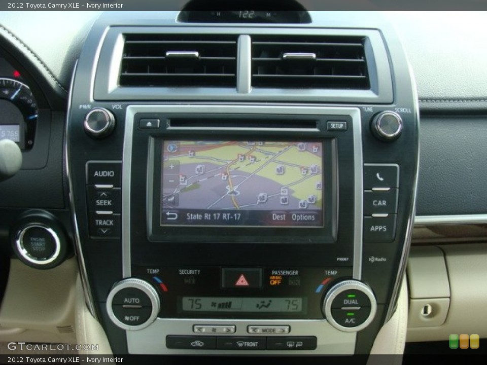 Ivory Interior Navigation for the 2012 Toyota Camry XLE #76876923