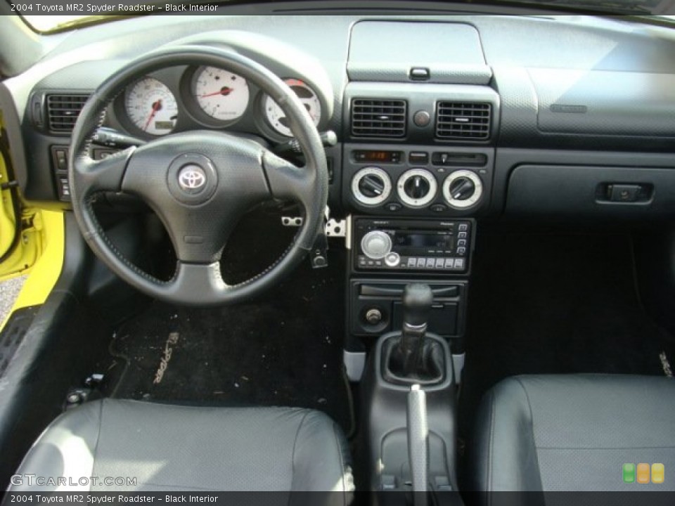 Black Interior Dashboard for the 2004 Toyota MR2 Spyder Roadster #76877901