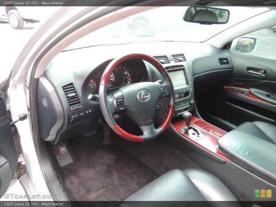 Black Interior Prime Interior for the 2007 Lexus GS 350 #76878162