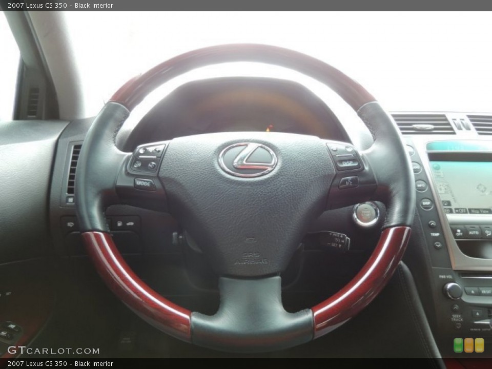 Black Interior Steering Wheel for the 2007 Lexus GS 350 #76878197