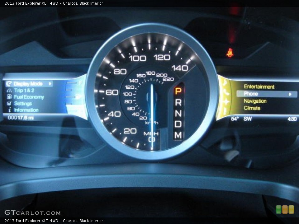 Charcoal Black Interior Gauges for the 2013 Ford Explorer XLT 4WD #76878627