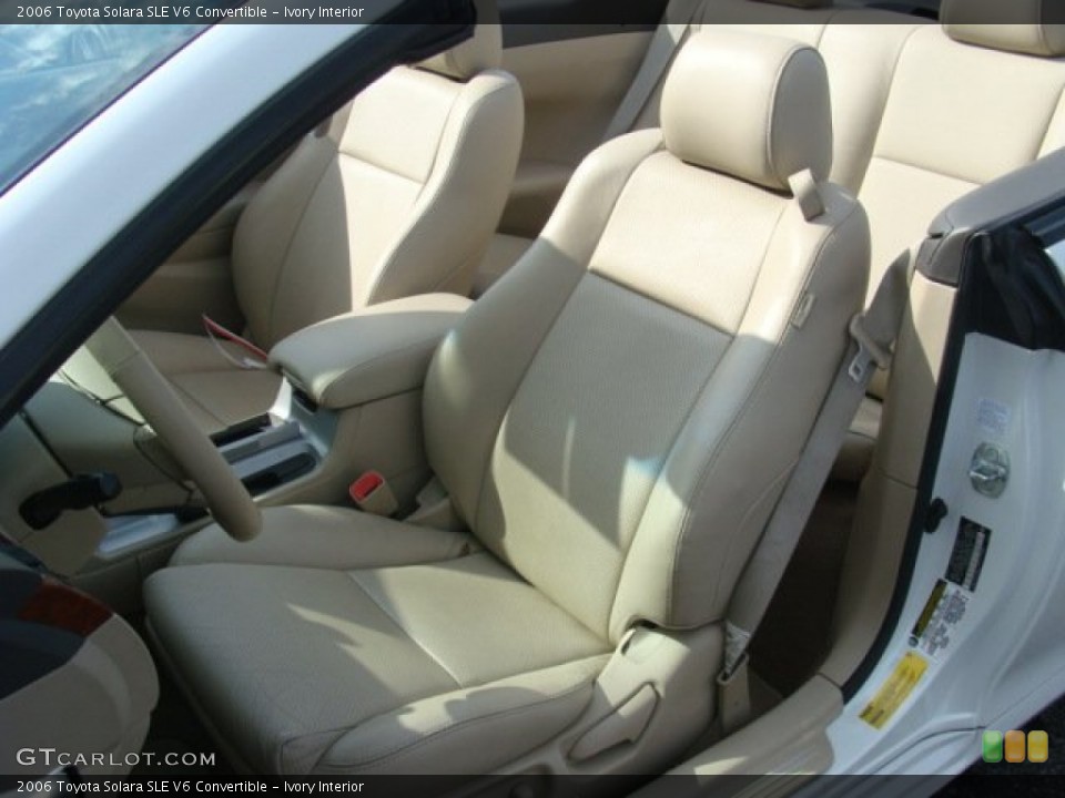 Ivory Interior Front Seat for the 2006 Toyota Solara SLE V6 Convertible #76878873