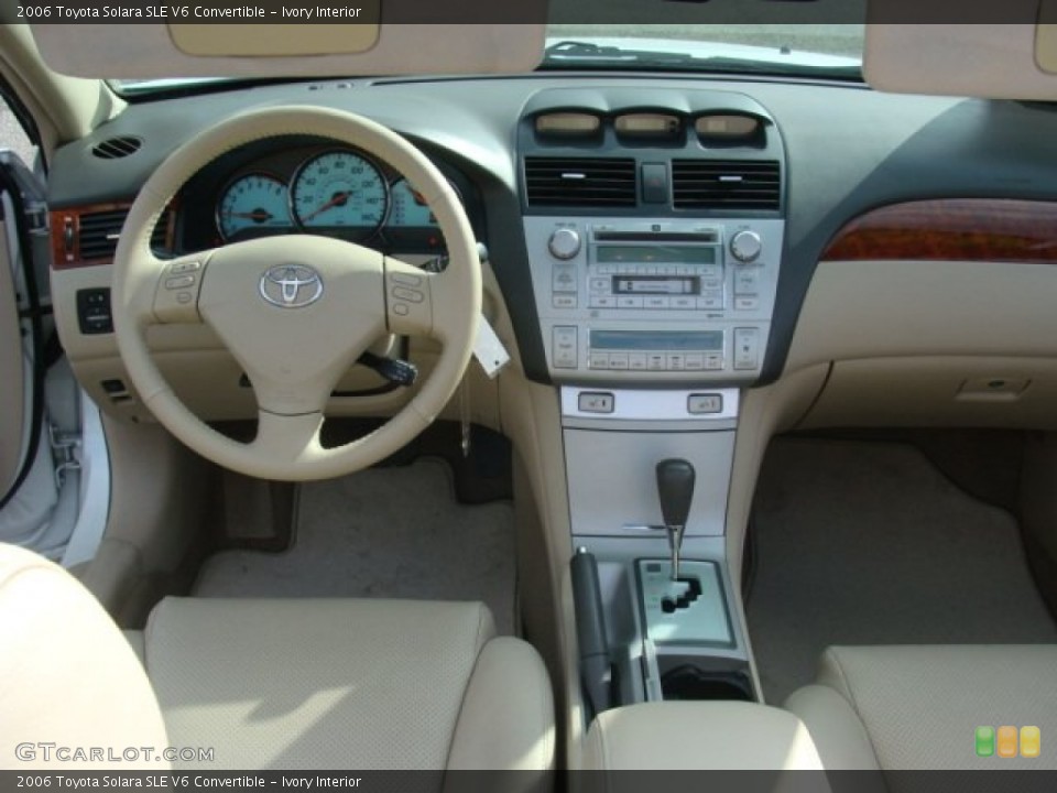 Ivory Interior Dashboard for the 2006 Toyota Solara SLE V6 Convertible #76878884