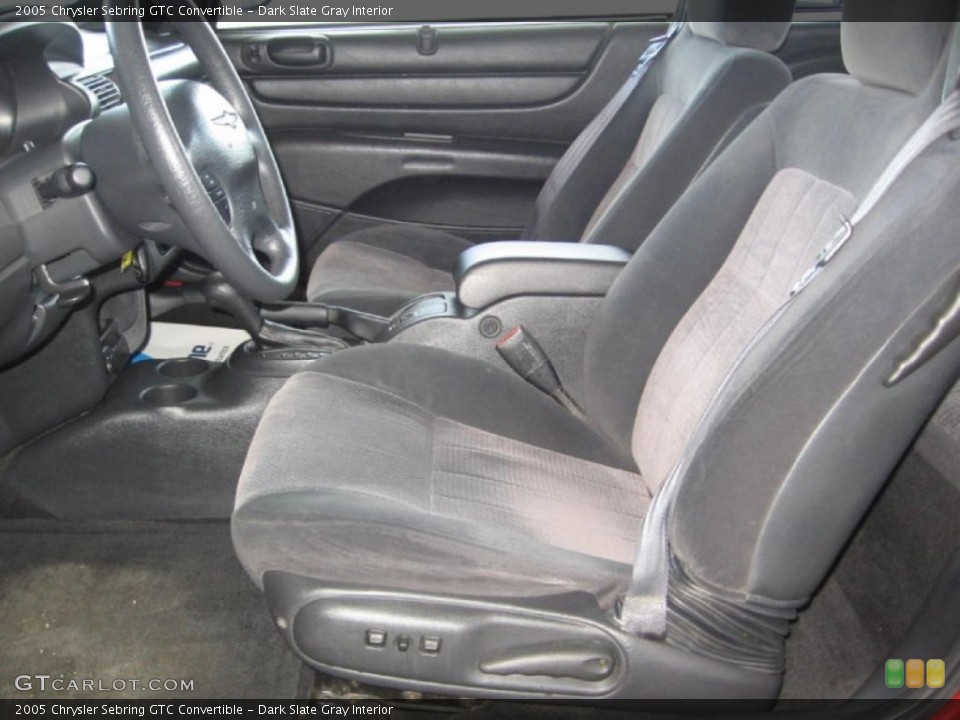 Dark Slate Gray Interior Photo for the 2005 Chrysler Sebring GTC Convertible #76880781