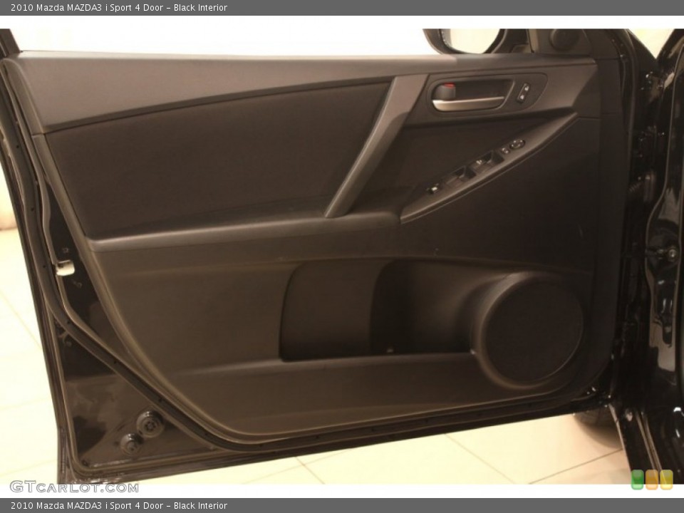 Black Interior Door Panel for the 2010 Mazda MAZDA3 i Sport 4 Door #76880803