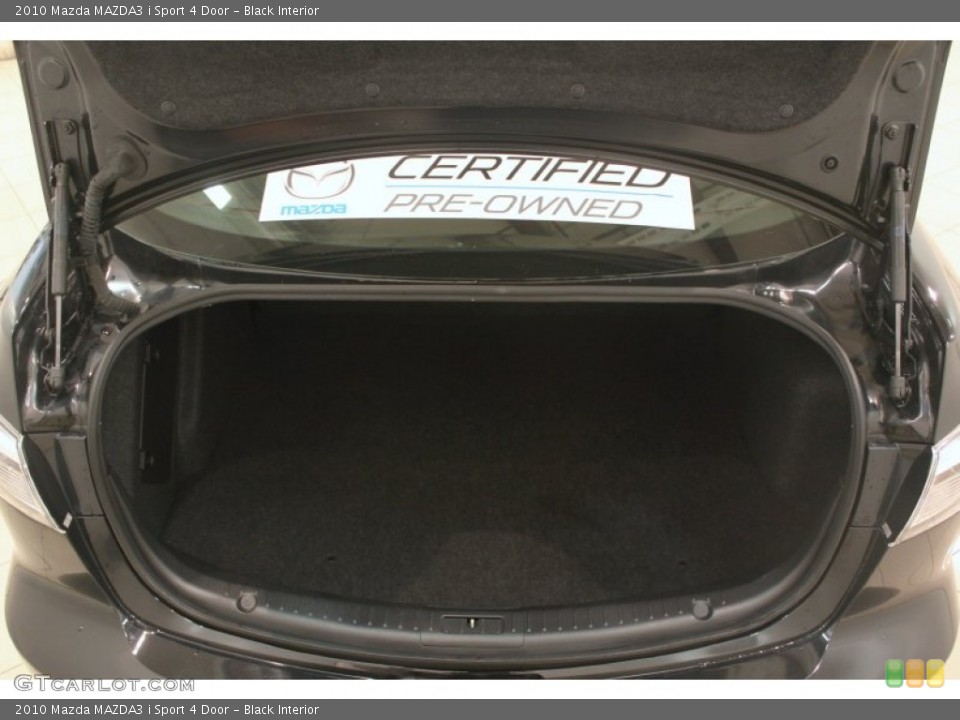 Black Interior Trunk for the 2010 Mazda MAZDA3 i Sport 4 Door #76880979