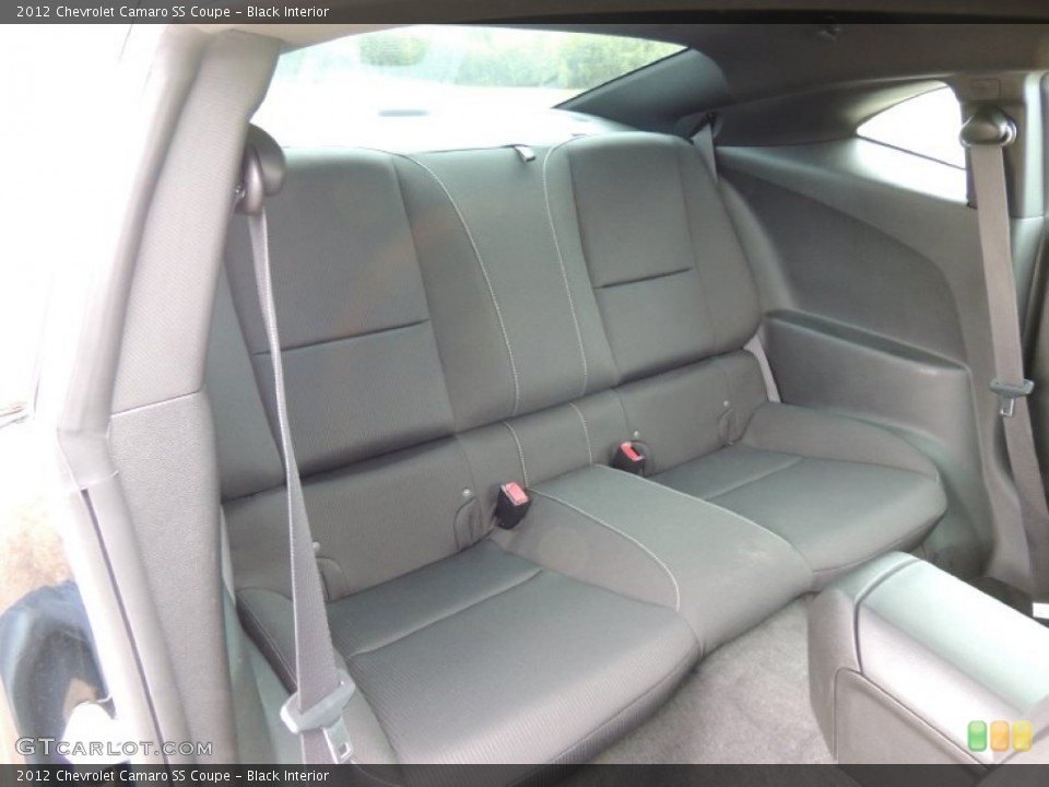 Black Interior Rear Seat for the 2012 Chevrolet Camaro SS Coupe #76881283