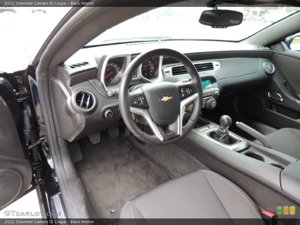 Black Interior Prime Interior for the 2012 Chevrolet Camaro SS Coupe #76881350