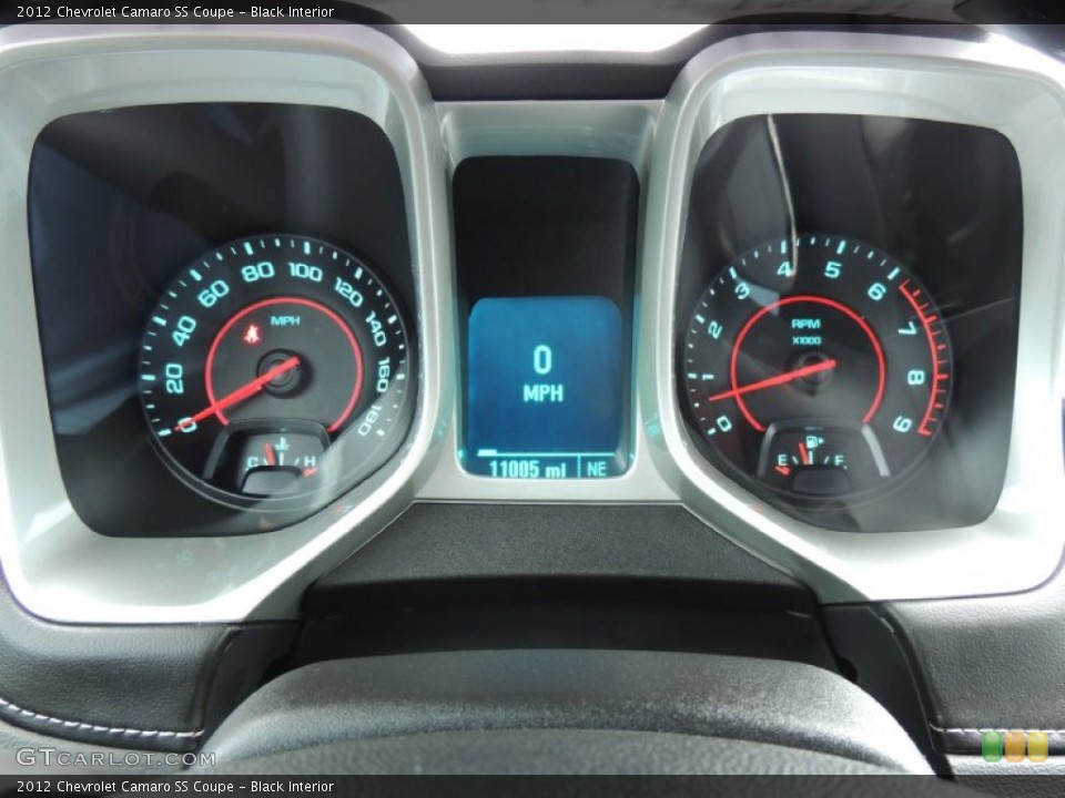 Black Interior Gauges for the 2012 Chevrolet Camaro SS Coupe #76881396