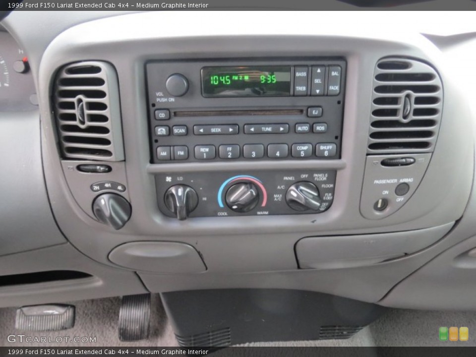 Medium Graphite Interior Controls for the 1999 Ford F150 Lariat Extended Cab 4x4 #76881516