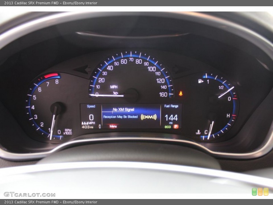Ebony/Ebony Interior Gauges for the 2013 Cadillac SRX Premium FWD #76881620