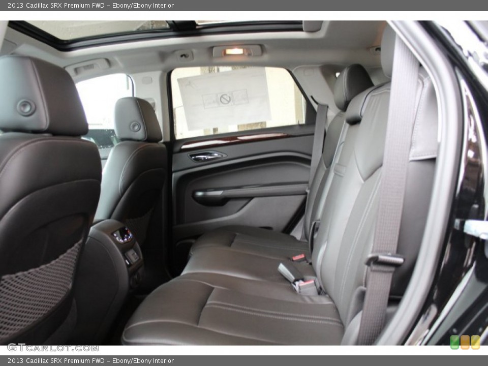 Ebony/Ebony Interior Rear Seat for the 2013 Cadillac SRX Premium FWD #76881724