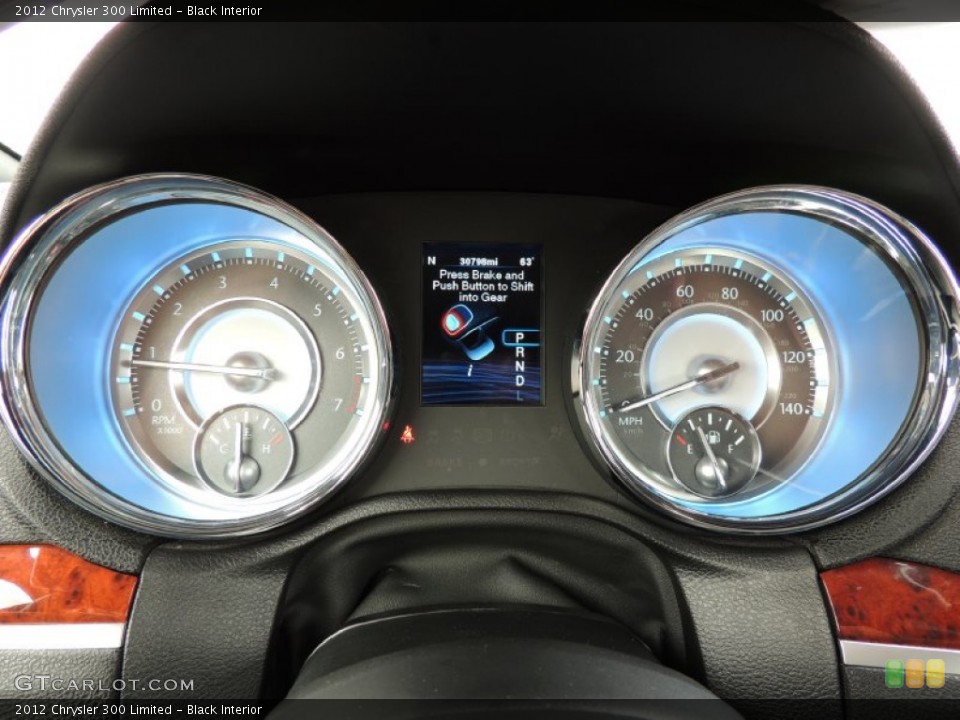 Black Interior Gauges for the 2012 Chrysler 300 Limited #76882461
