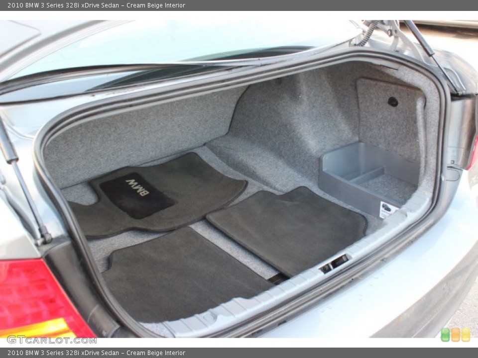 Cream Beige Interior Trunk for the 2010 BMW 3 Series 328i xDrive Sedan #76884275