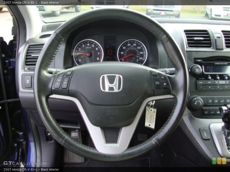 Black Interior Steering Wheel for the 2007 Honda CR-V EX-L #76885968