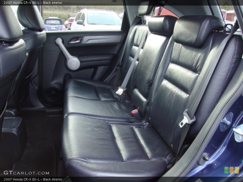 Black Interior Rear Seat for the 2007 Honda CR-V EX-L #76886176