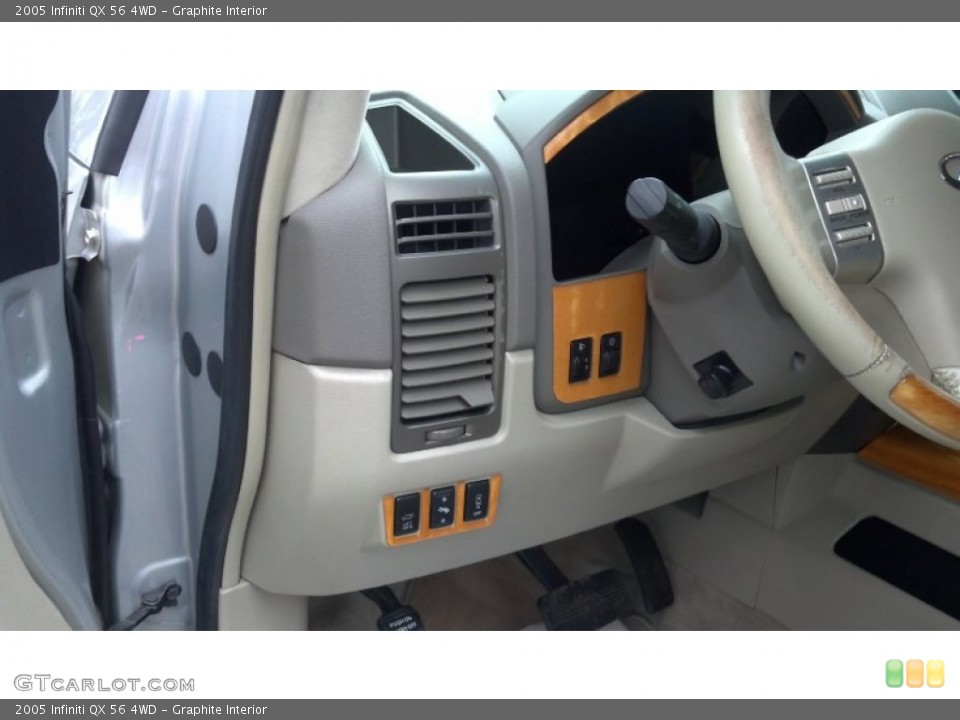 Graphite Interior Controls for the 2005 Infiniti QX 56 4WD #76886964